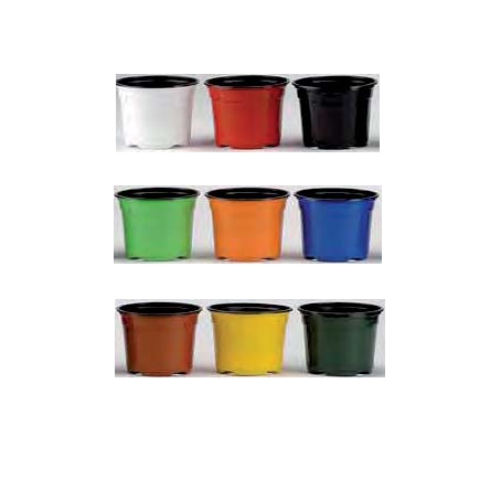 Colorama P9 pot WHITE round 9x6.5cm box 1450 pots